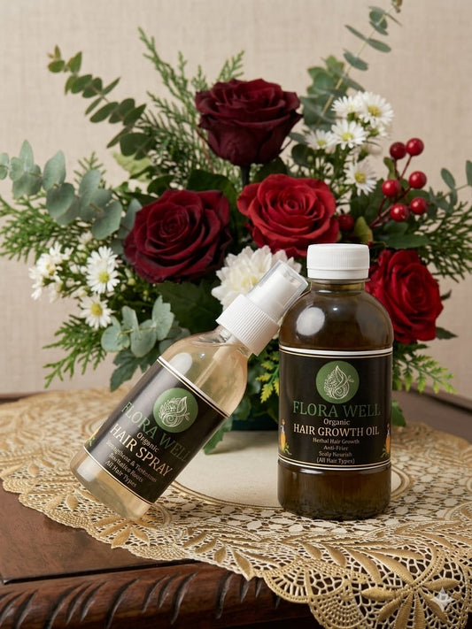 Flora Well Herbal Hair Oil+ Herbal Hair Spray (240ml)